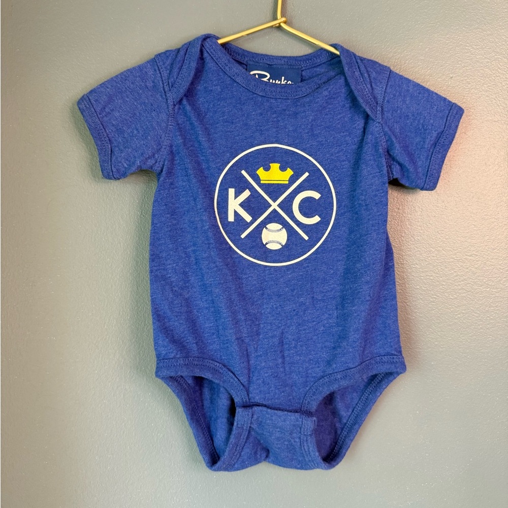 Bunker KC blue royals Baby‎ Onesie